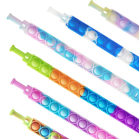 IERKEIE pop bracelet wristband worn on wrist for portable fidget therapy