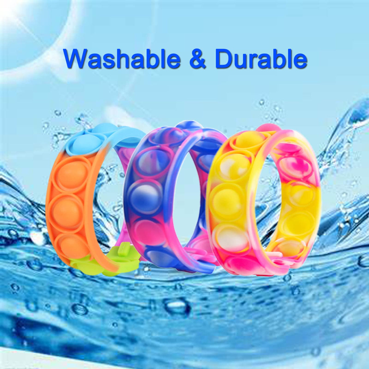 IERKEIE silicone wristbands—120 pieces for classroom rewards and interactive learning.