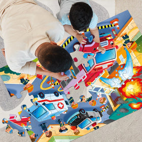 IFLOVE assembled puzzle size 35.4x23.5 inches showing large play space