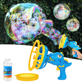 IFLOVE Bubble Gun Dinosaur front view inspiring imaginative play.