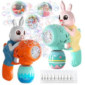 IFLOVE bubble guns two-pack rabbit design for outdoor play and fun