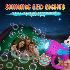 IFLOVE bubble gun trigger-action enables easy one-handed operation.