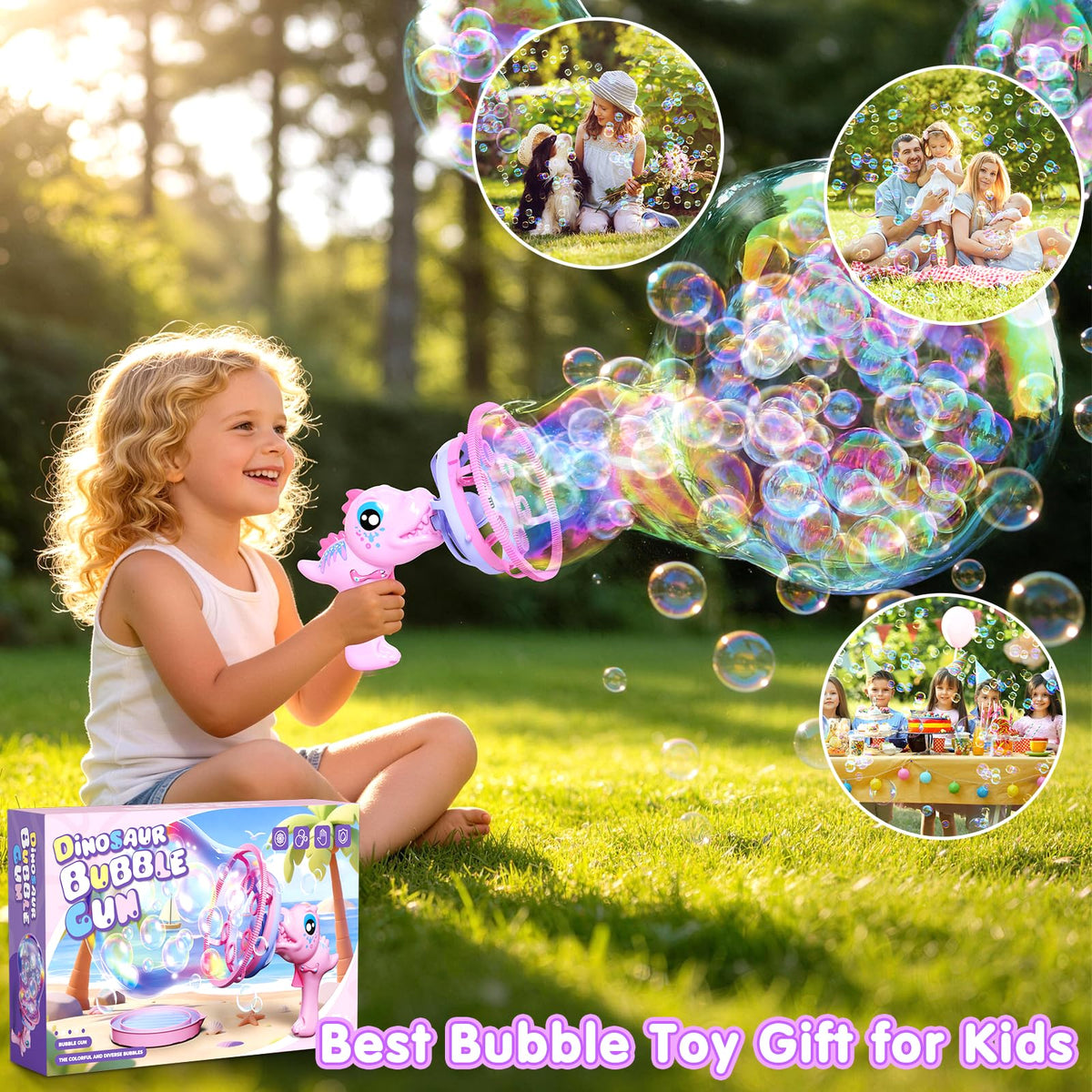 IFLOVE Bubble-in-Bubble effect closeup shows giant bubbles with tiny bubbles inside