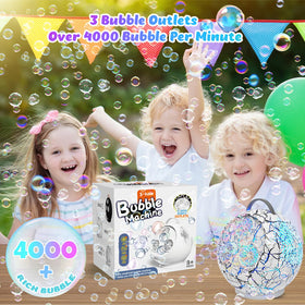 IFLOVE Bubble Machine covers up to 800 sq ft for larger gatherings.
