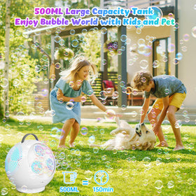 Ergonomic handle of the IFLOVE bubble machine for easy carrying
