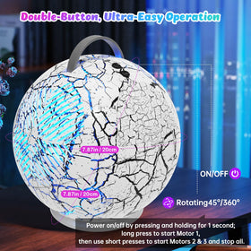 IFLOVE Bubble Machine with RGB LED lights creates a dreamy glow for evenings.