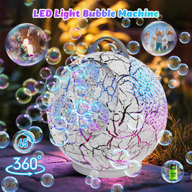 IFLOVE Bubble Machine rotates 45°/360° to sweep a wide bubble field.