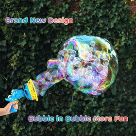IFLOVE Bubble Wand in dish setup demonstrates easy use.