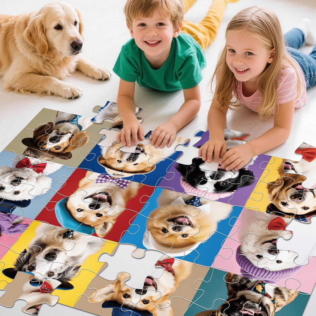 IFLOVE floor puzzle supports cooperative play between parents and children.