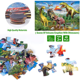 IFLOVE Dino-scale textures help pattern observation in dinosaur scenes.