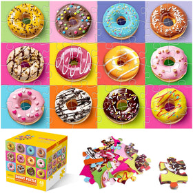 IFLOVE jumbo floor puzzle donuts for kids boosts early cognitive skills.
