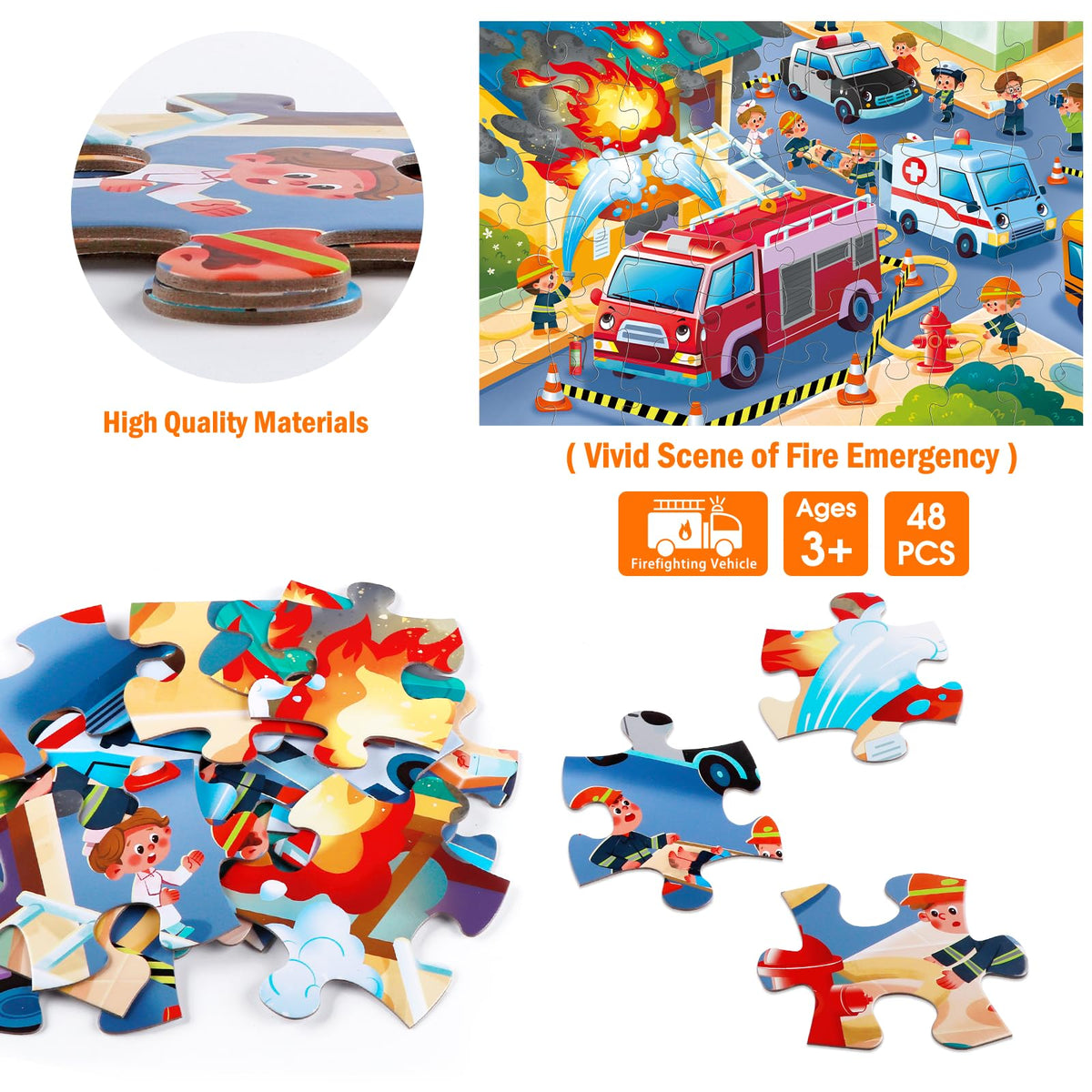 IFLOVE durable cardboard puzzle pieces designed for long-lasting use