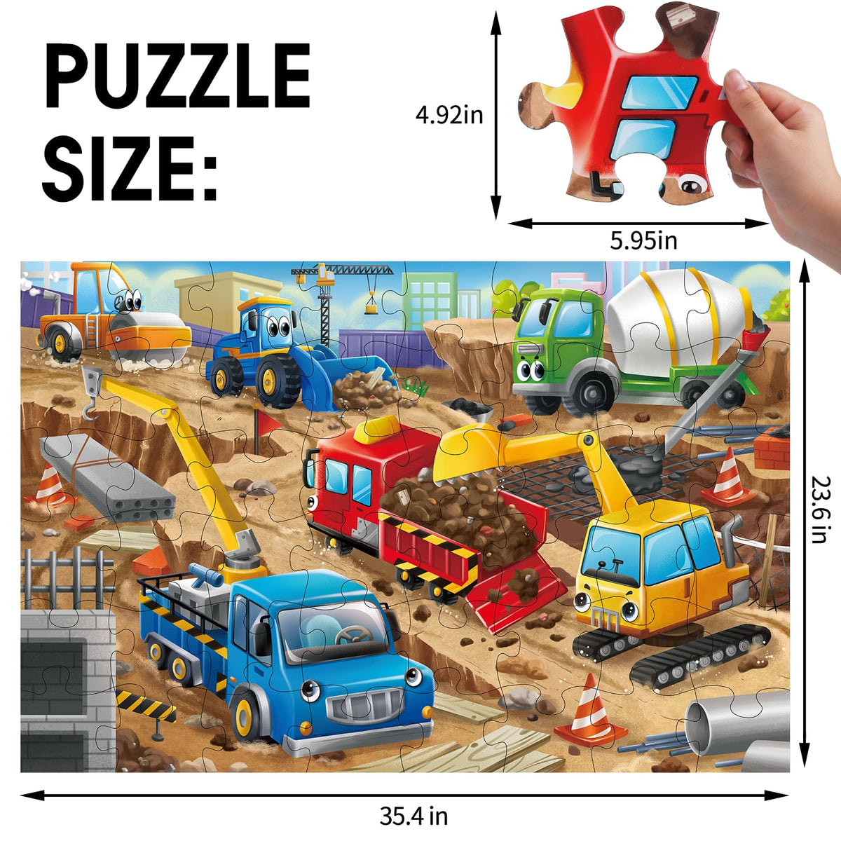IFLOVE durable puzzle pieces withstand frequent play and easy cleaning for everyday use
