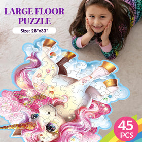 IFLOVE Easy-Grip Puzzle Pieces designed for little hands during collaborative play.