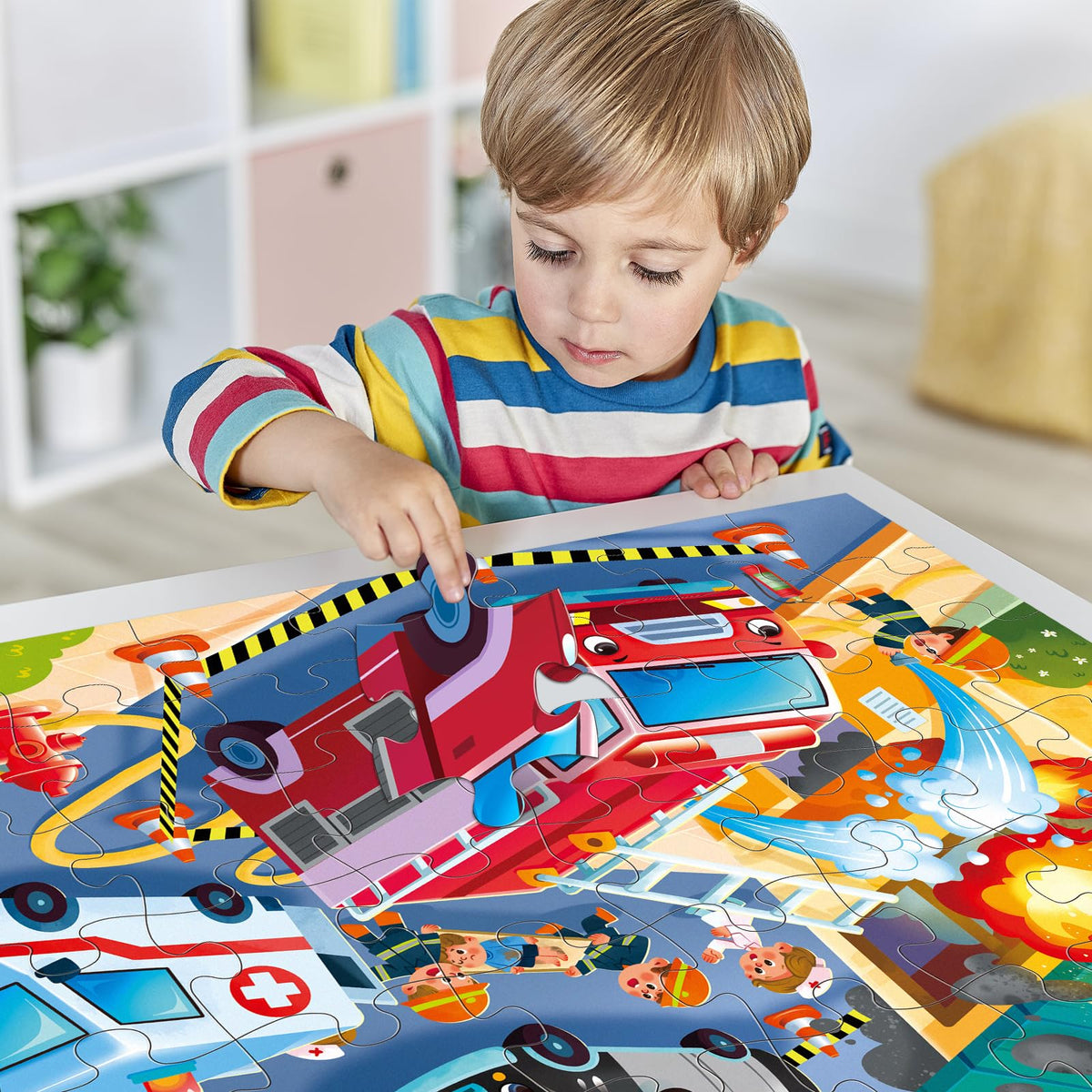 IFLOVE educational puzzle promotes cognitive skills and hand-eye coordination