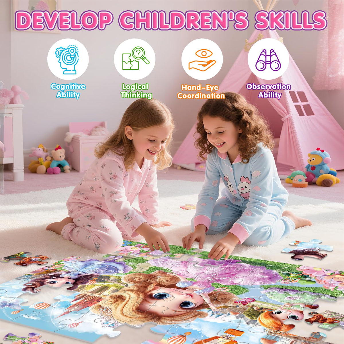 IFLOVE Educational puzzle—develops hand-eye coordination and concentration through shared problem solving.