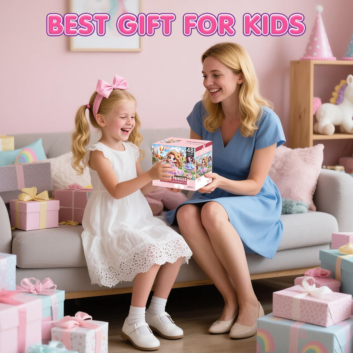 IFLOVE Family-friendly puzzle activity—great for parent-child bonding during puzzle time.