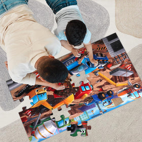 IFLOVE floor-puzzle-assembled-size highlights a large setup for family gatherings