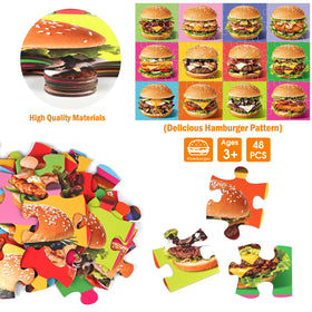 IFLOVE hamburger puzzle builds hand-eye coordination through interactive play.