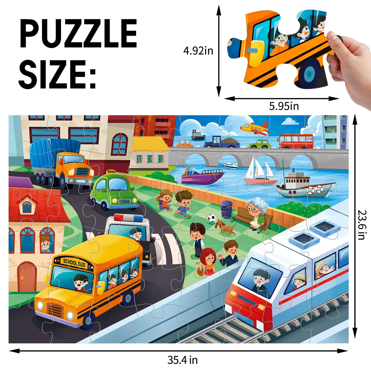 IFLOVE jumbo floor puzzle child assembly play supports fine motor skills