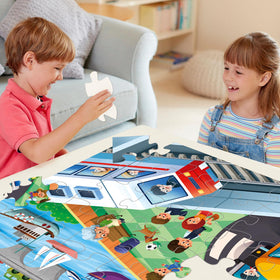 IFLOVE jumbo floor puzzle large assembly area invites cooperative play