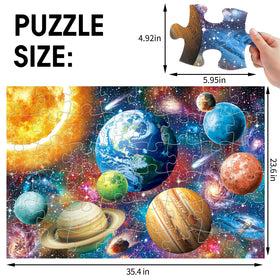 IFLOVE jumbo floor puzzle solar-system assembled on floor fosters teamwork and spatial awareness