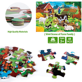 IFLOVE non-toxic ink prints vivid farm visuals for safe play.