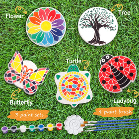 IFLOVE Paint Your Own Stepping Stones Butterfly stone sparks creativity for rainy-day play.