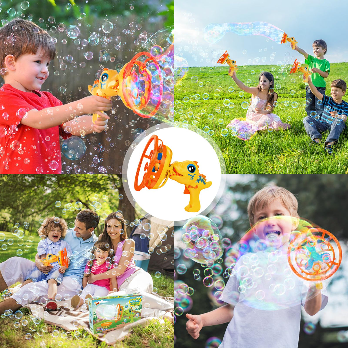 IFLOVE party-favor bubble gun ideal for birthdays and celebrations.