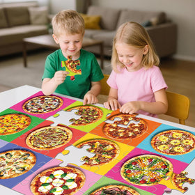 IFLOVE pizza puzzle colorful toppings design aids color perception and recognition.