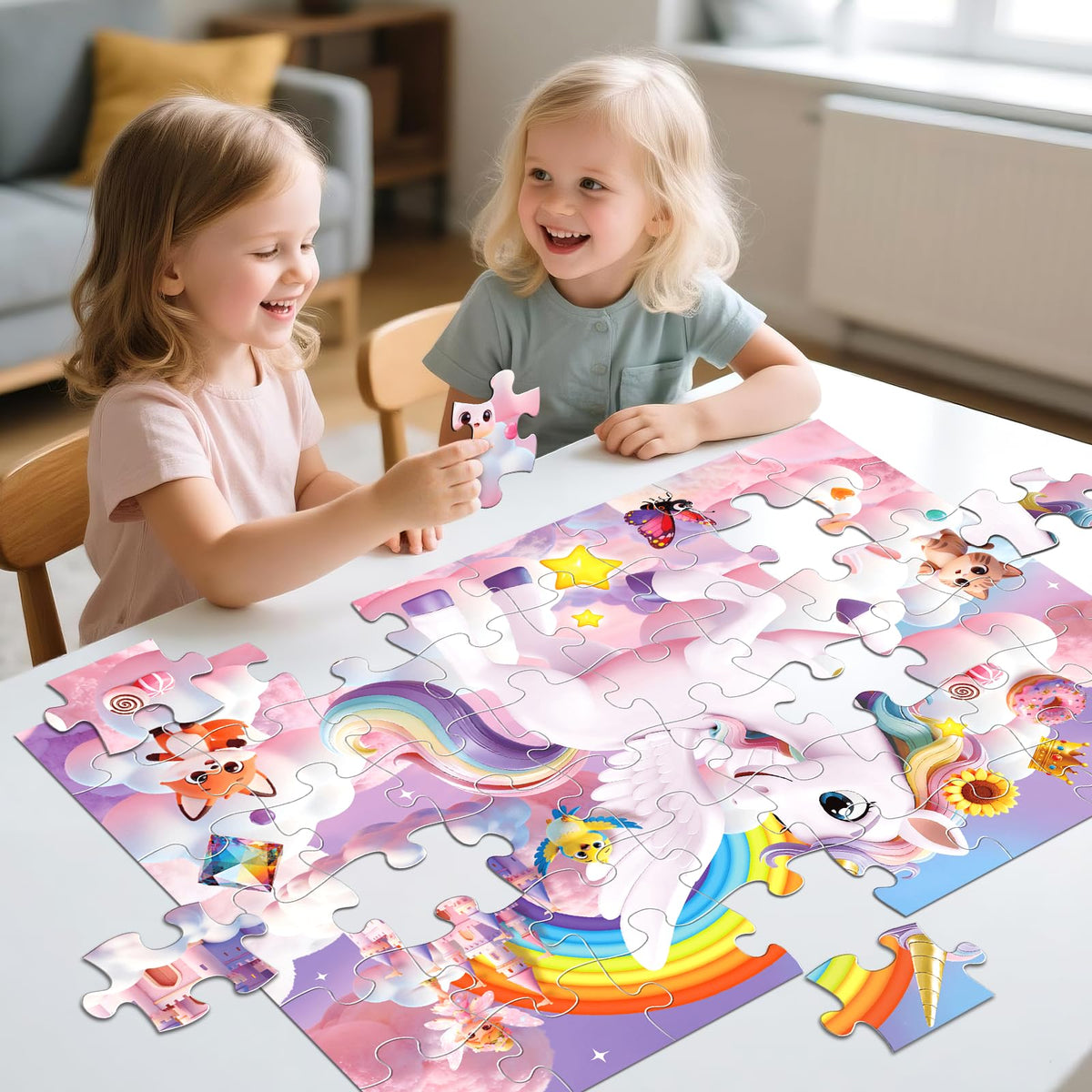 IFLOVE puzzle durable cardboard, built to withstand enthusiastic play sessions and daily use.
