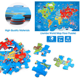 IFLOVE puzzle gift box offers easy carry and storage after play.