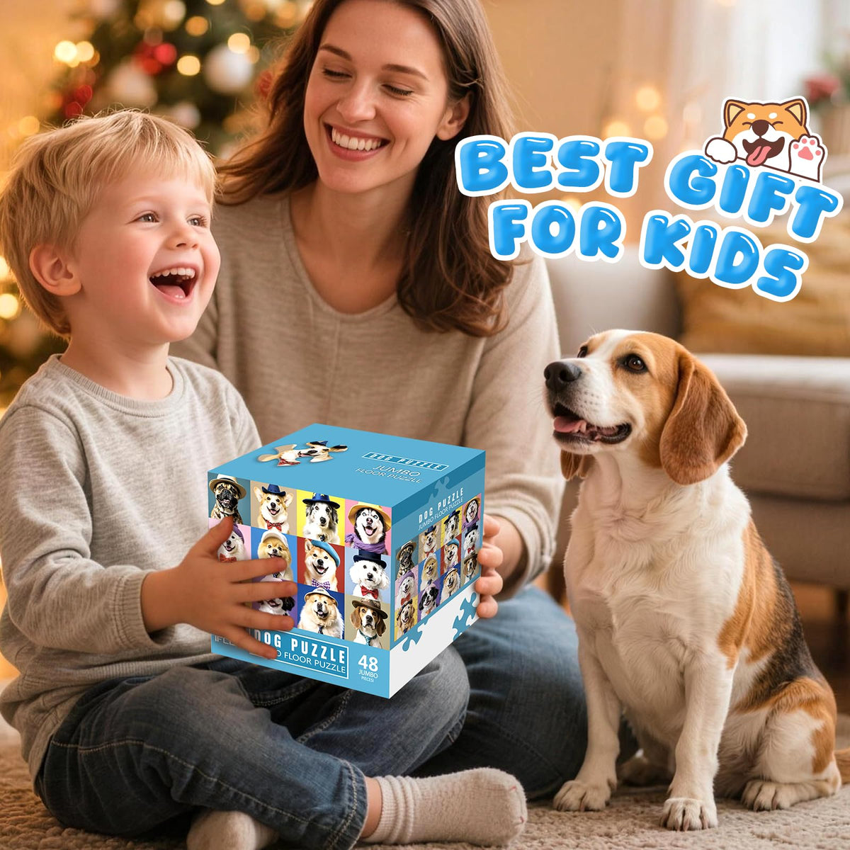 IFLOVE puppy-themed puzzle makes a thoughtful screen-free gift for kids.