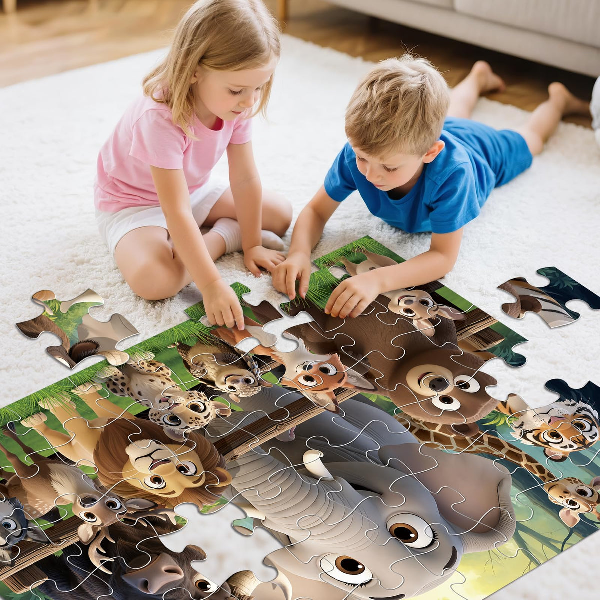 IFLOVE wildlife puzzle promotes problem-solving through completion
