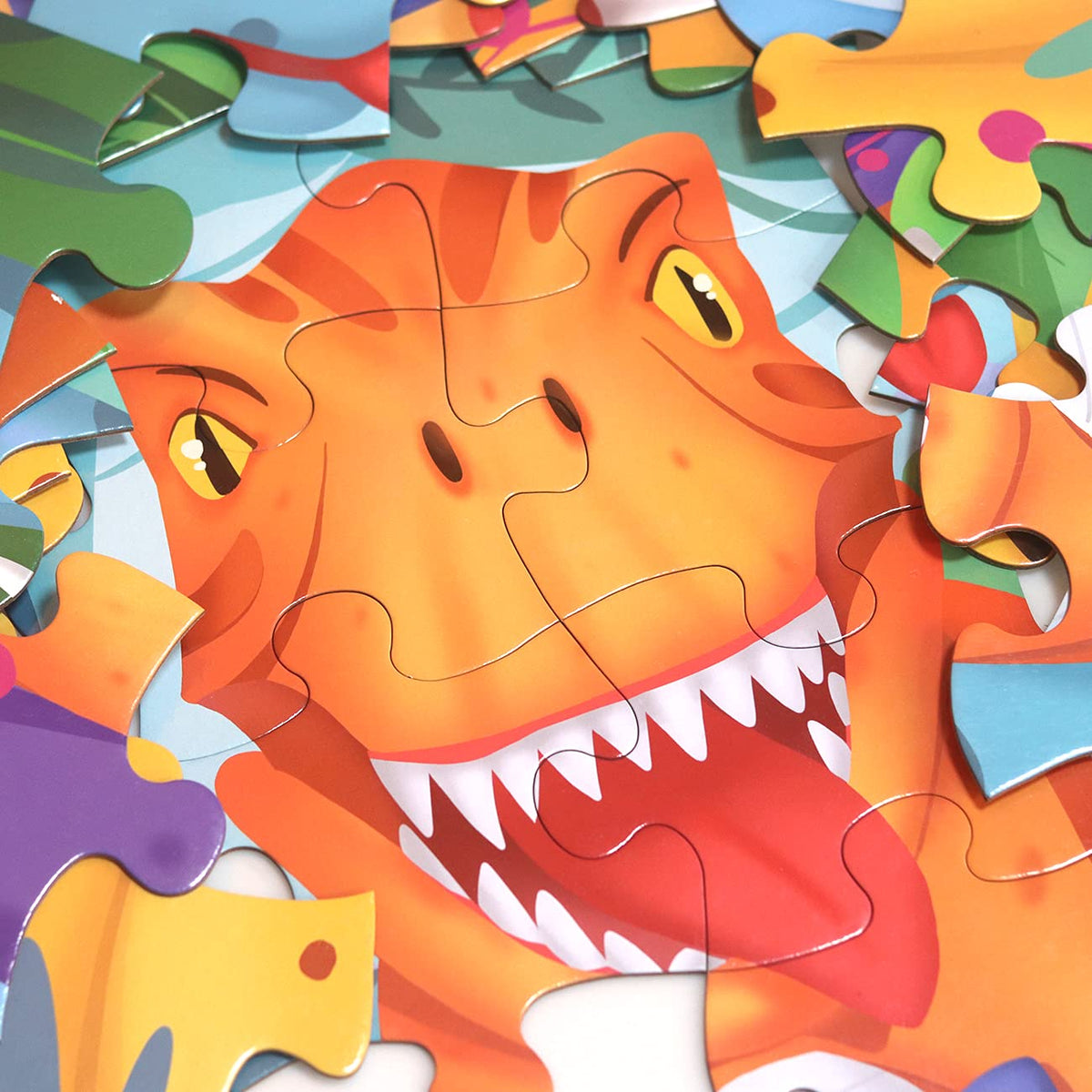 IFLOVE puzzle pieces are extra-thick cardboard with non-toxic ink for durability.