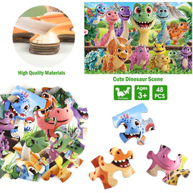 IFLOVE safe-durable puzzle uses thick cardboard with rounded edges for child safety.