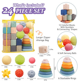 IFLOVE sensory balls textured for tactile exploration and grip development.