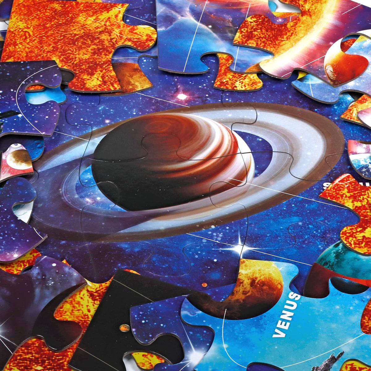 IFLOVE kids playing with the jumbo puzzle promotes cognitive skills and family bonding.