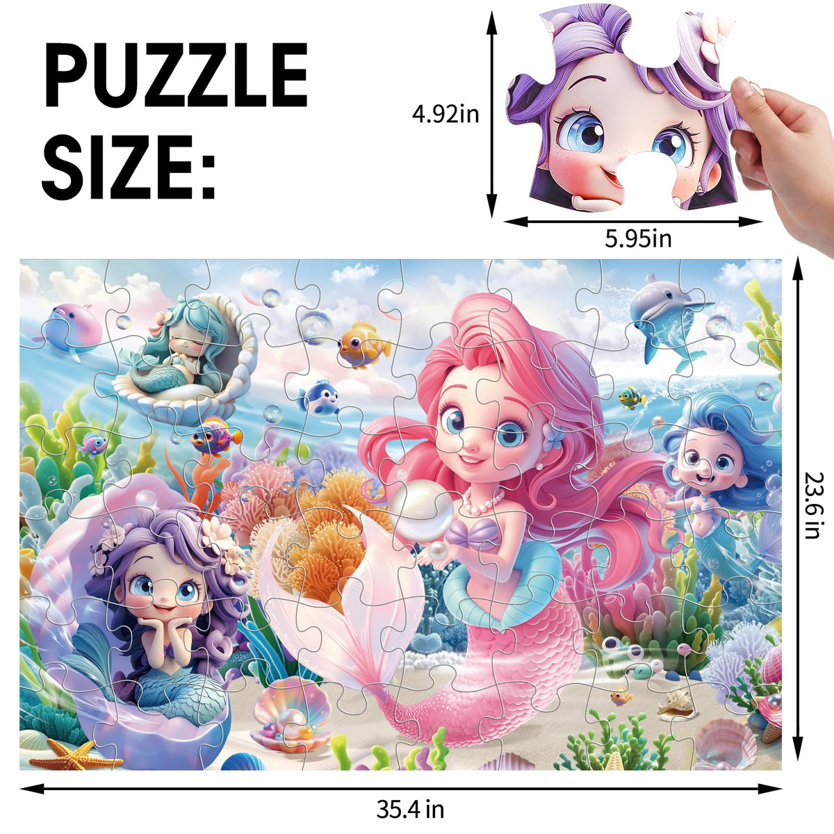 IFLOVE underwater scene puzzle with colorful ocean imagery sparks imagination