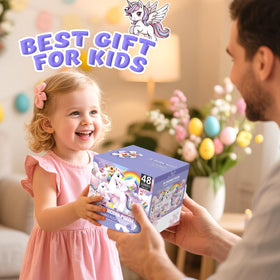 IFLOVE unicorn puzzle gift packaging, a ready-to-gift educational toy for occasions.