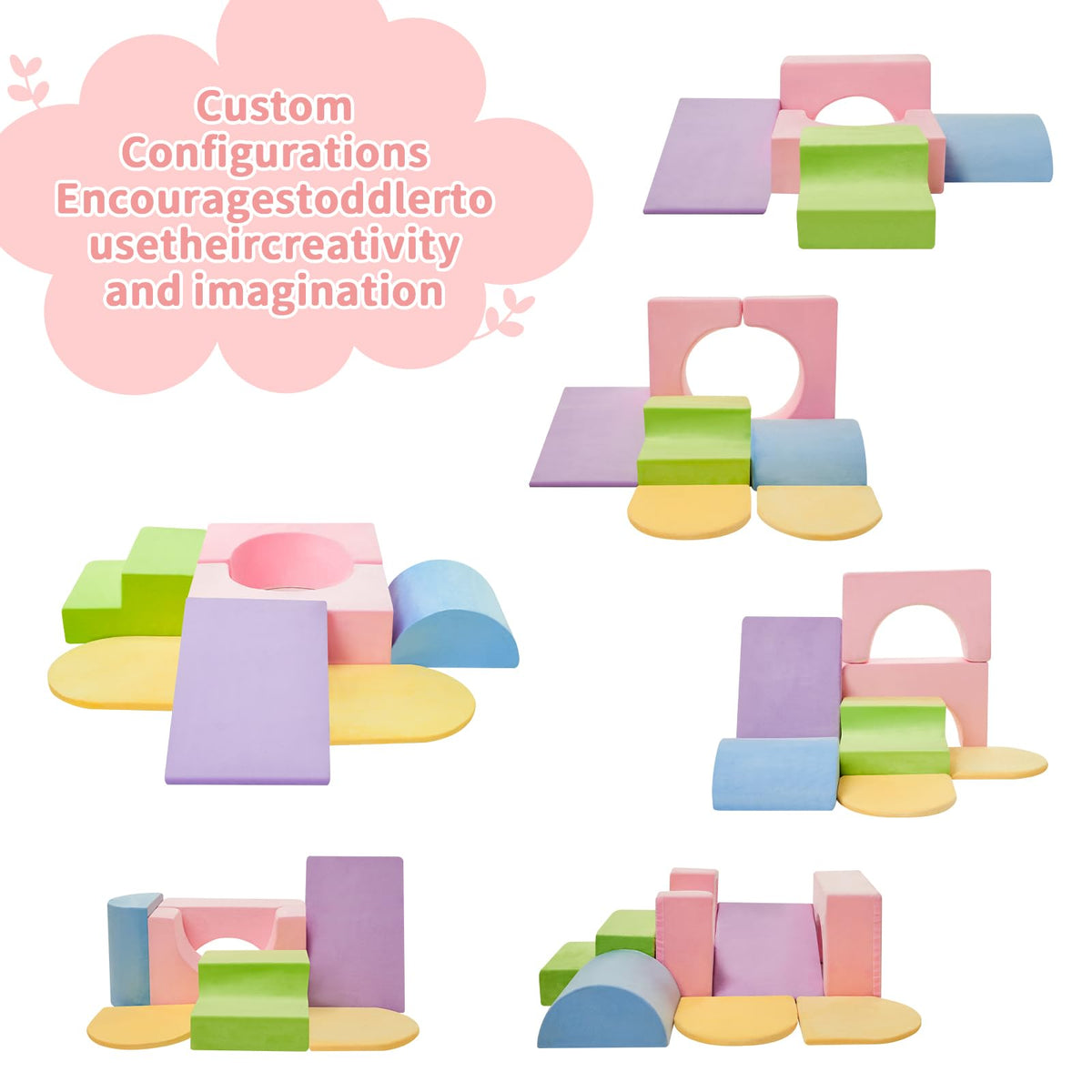 IFNOW Climbing Toys pink arches right creates tunnels for exploration