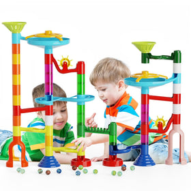 Ifollower Marble Run tower assembly, promotes imaginative construction and hands-on problem solving.