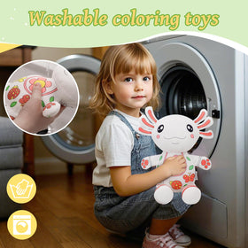IFOYO axolotl plush gift set with storage bag for nursery decor