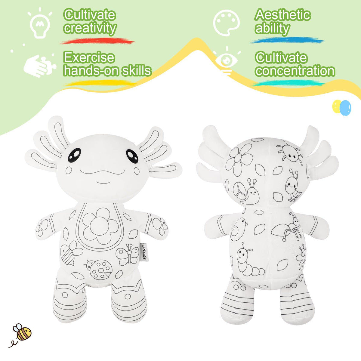 IFOYO axolotl plush highlights soft fabric for cuddle time