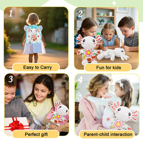 IFOYO salamander plush package includes markers and storage bag for tidy setup