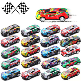 iFunLong pull back cars 100-pack collection for party favors and playtime.
