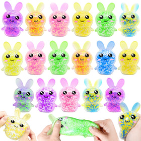 Igeekid 12 pack Easter eggs with bunny toys for kids