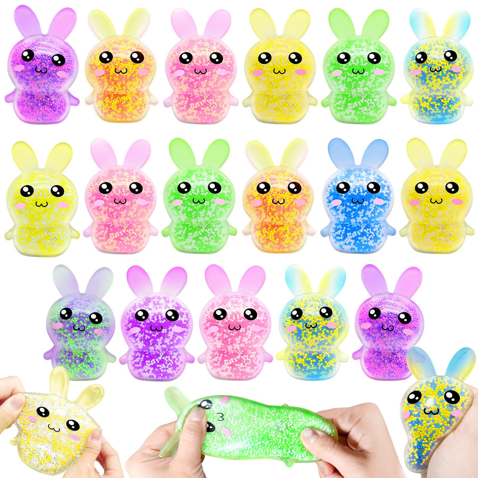 Igeekid 12 pack Easter eggs with bunny toys for kids