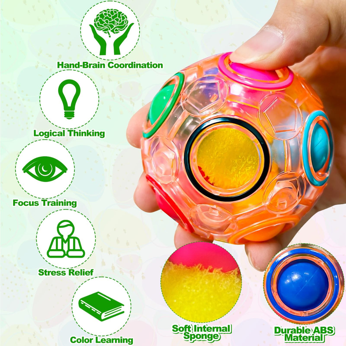 iGeeKid durable plastic eggs and rainbow balls for safe, lasting Easter fun.