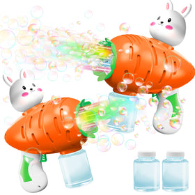 iGeeKid Easter lighted bunny bubble guns set for colorful outdoor play